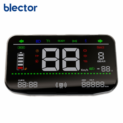 keyless colorful LED display NFC power on/off speedmeter for electric scooter/mopeds/motorcycle RJ605