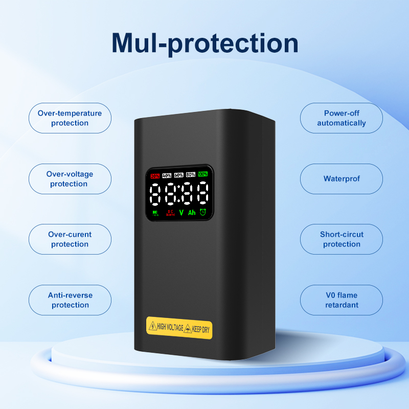 72V 3A Intelligent lead-acid battery charger with battery status display